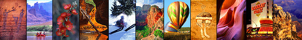 Trip planner for Arizona, Colorado, Utah, New Mexico and Las Vegas.  Hotels, golf and ski vacations, hiking trails, camping and more.